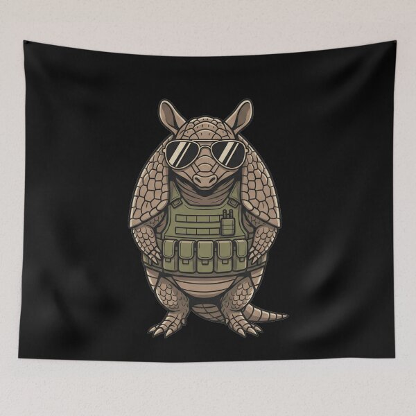 Item preview, Tactical Armadillo with Sunglasses Military Style designed and sold by k3rstman1.
