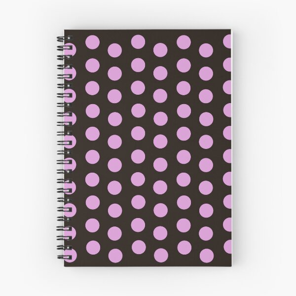 Item preview, Pink Polka Dots On Black Background  designed and sold by SuperFloofRes.