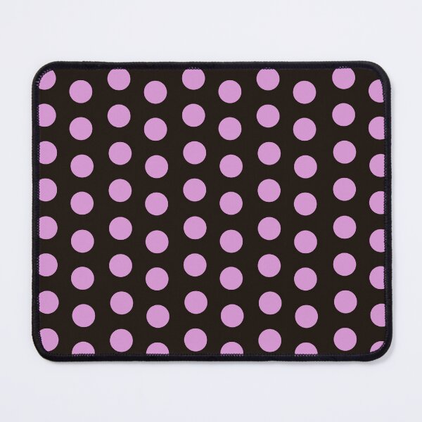 Item preview, Pink Polka Dots On Black Background  designed and sold by SuperFloofRes.