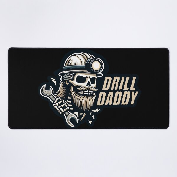 Item preview, Drill Daddy Mining Skull Sticker designed and sold by StickyShaftDesigns.