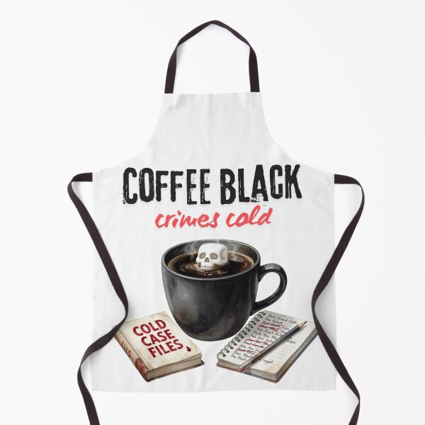 Item preview, Coffee Black Crimes Cold — True Crime Reader Coffee Lover Tee designed and sold by kosimazaki.