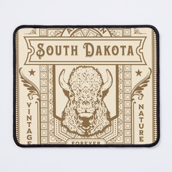 Item preview, Black Hills Buffalo Travel Design Retro South Dakota  designed and sold by CattlettArt.