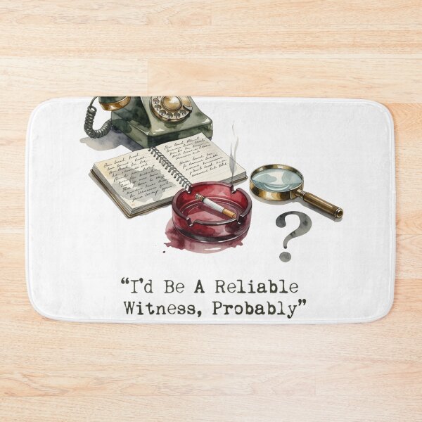 Item preview, I'd Be A Reliable Witness, Probably — Vintage Mystery Humor Tee designed and sold by kosimazaki.
