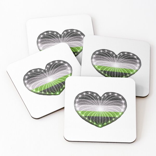 Item preview, HEART ON FIRE – STREAKS OF PRIDE ⚡✨ – LOVE BURST EDITION - Agender Pride HEART - any backgrounds designed and sold by WheelieGdArt.