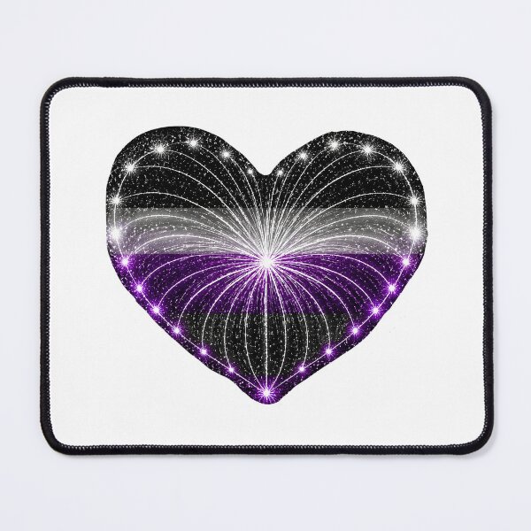 Item preview, HEART ON FIRE – STREAKS OF PRIDE ⚡✨ – LOVE BURST EDITION - Asexual Pride HEART - any backgrounds designed and sold by WheelieGdArt.