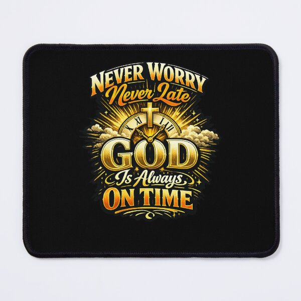 Item preview, Never worry Never late. God is always on time designed and sold by MultiplexGoods.