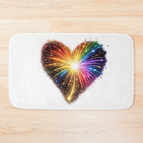 Item preview, HEART ON FIRE – STREAKS OF PRIDE ⚡✨ – LOVE BURST EDITION - any backgrounds designed and sold by WheelieGdArt.