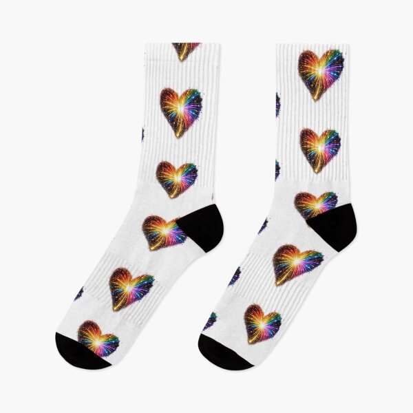Item preview, HEART ON FIRE – STREAKS OF PRIDE ⚡✨ – LOVE BURST EDITION - any backgrounds designed and sold by WheelieGdArt.