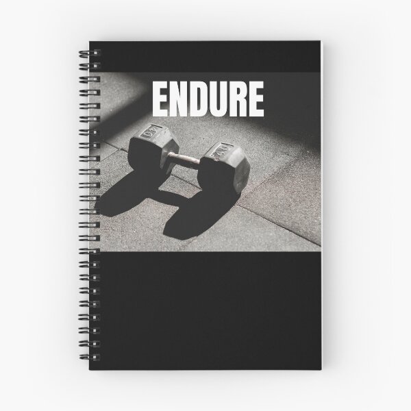 Item preview, ENDURE - Realistic Gym Dumbbell Photography Art designed and sold by poomfitshirt.