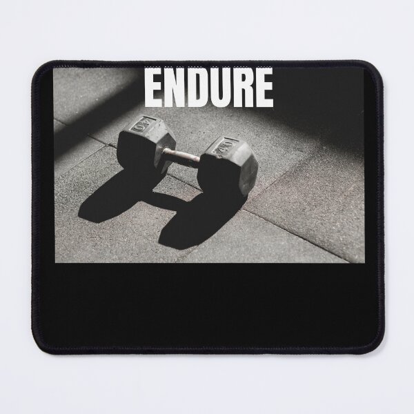 Item preview, ENDURE - Realistic Gym Dumbbell Photography Art designed and sold by poomfitshirt.