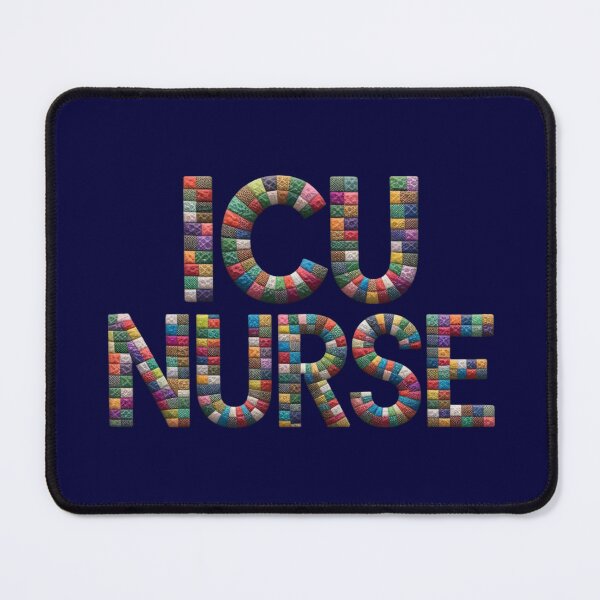 Item preview, ICU Nurse in Patchwork style - Cute Gifts For ICU Nurses designed and sold by Wiss2Arts.