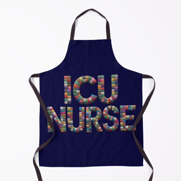 Item preview, ICU Nurse in Patchwork style - Cute Gifts For ICU Nurses designed and sold by Wiss2Arts.