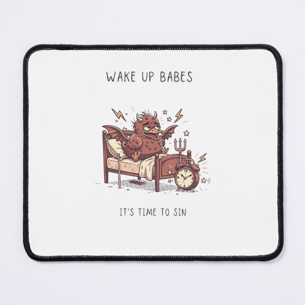 Item preview, Wake Up Babes It's Time To Sin Funny Devil Duck T-Shirt designed and sold by Panom Suavichien.