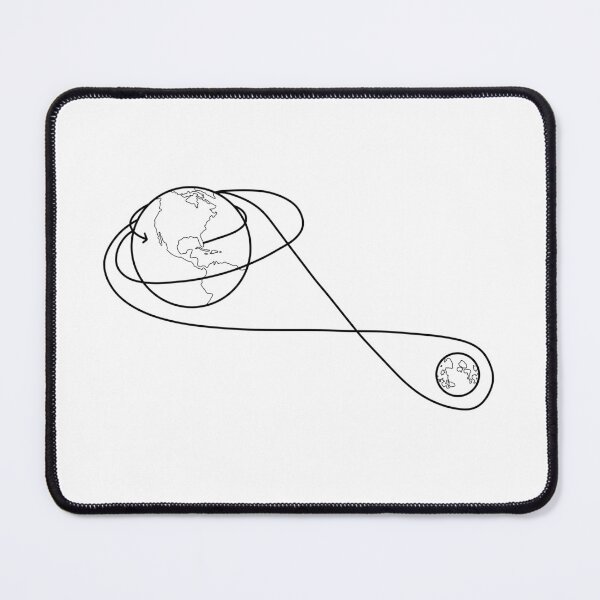 Item preview, Artemis 2 Trajectory Simple Outline designed and sold by anne-dromeda.