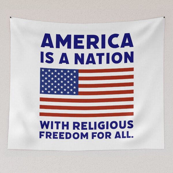Item preview, America is a nation with religious freedom for all.  designed and sold by Rachel the Artist .