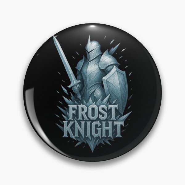 Item preview, Frost Knight Design, Ice Warrior Shirt, Frozen Armor Knight, Winter Knight, Dark Fantasy Warrior, Sword Shield Ice Knight, Blizzard Warrior Art designed and sold by Typologystudios.
