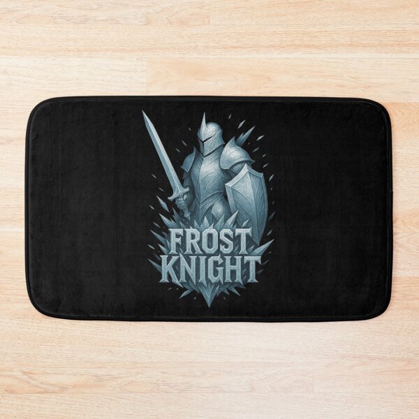 Item preview, Frost Knight Design, Ice Warrior Shirt, Frozen Armor Knight, Winter Knight, Dark Fantasy Warrior, Sword Shield Ice Knight, Blizzard Warrior Art designed and sold by Typologystudios.