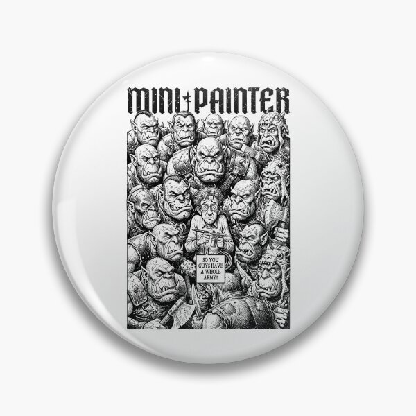Item preview, Orc Army Fantasy Mini Painter Funny RPG Airbrush Painting designed and sold by GrandeDuc.