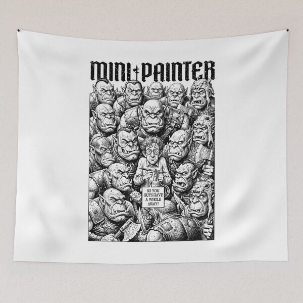 Item preview, Orc Army Fantasy Mini Painter Funny RPG Airbrush Painting designed and sold by GrandeDuc.