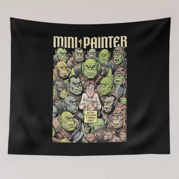 Item preview, Orc Army Fantasy Mini Painter Funny RPG Airbrush Painting designed and sold by GrandeDuc.