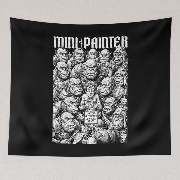 Item preview, Orc Army Fantasy Mini Painter Funny RPG Airbrush Painting designed and sold by GrandeDuc.