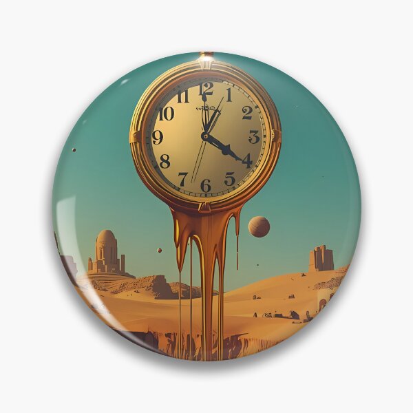 Item preview, Drip of Time - Melting Pocket Watch Surreal Desert Art designed and sold by UnRealS.