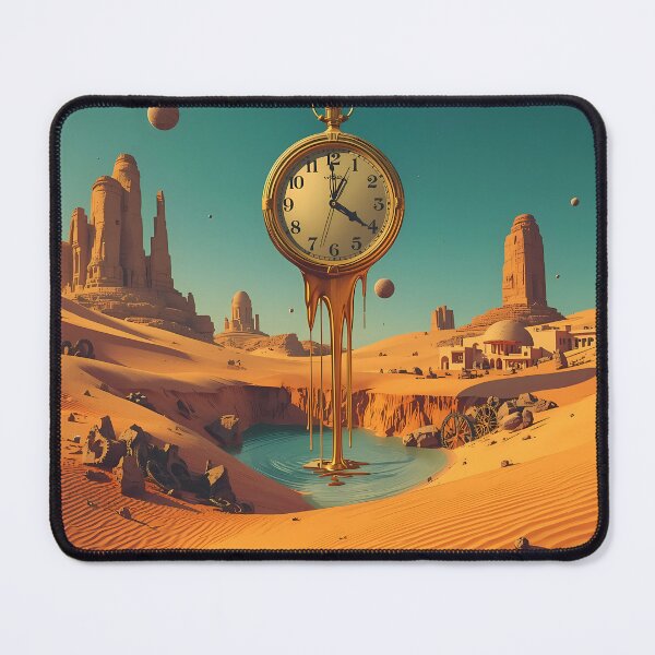 Item preview, Drip of Time - Melting Pocket Watch Surreal Desert Art designed and sold by UnRealS.
