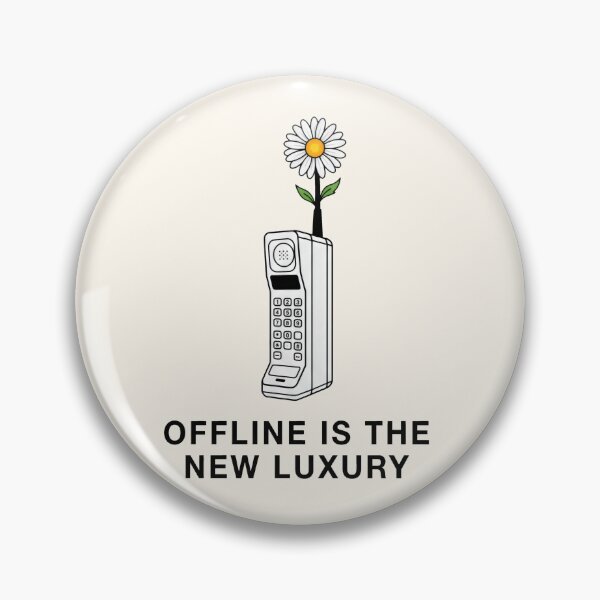 Item preview, Offline is the New Luxury Digital Detox Retro Tech designed and sold by SplashTastic.