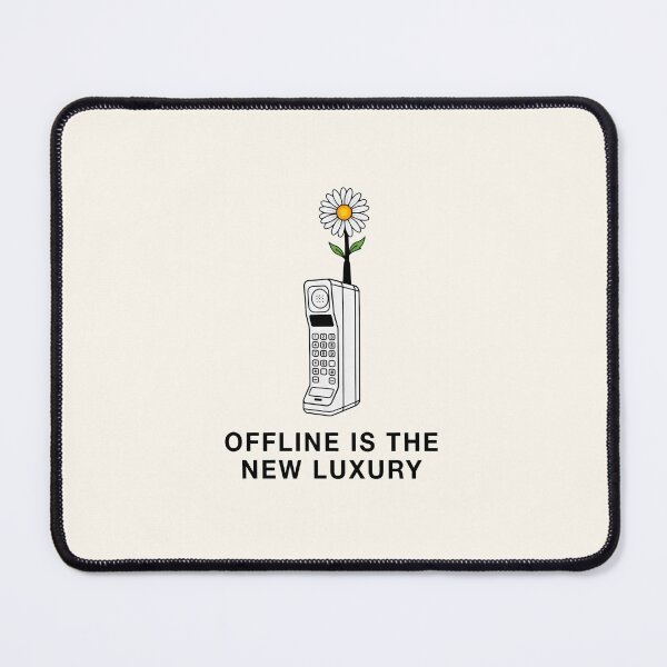 Item preview, Offline is the New Luxury Digital Detox Retro Tech designed and sold by SplashTastic.