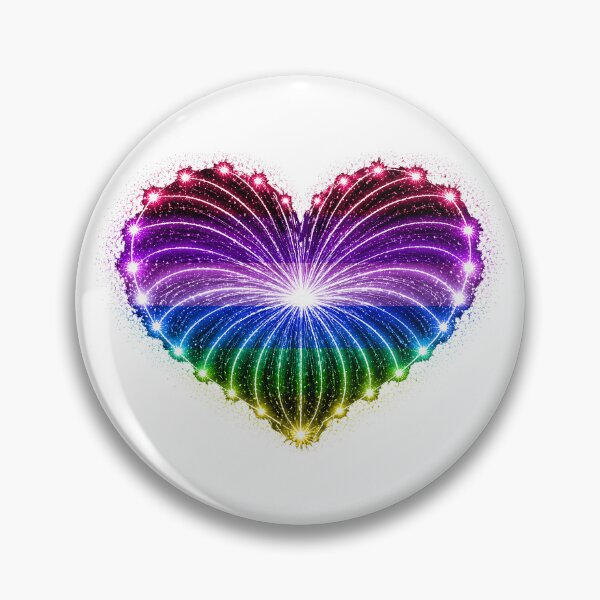 Item preview, HEART ON FIRE – STREAKS OF PRIDE ⚡✨ – LOVE BURST EDITION - Genderfluid Pride HEART - any backgrounds designed and sold by WheelieGdArt.