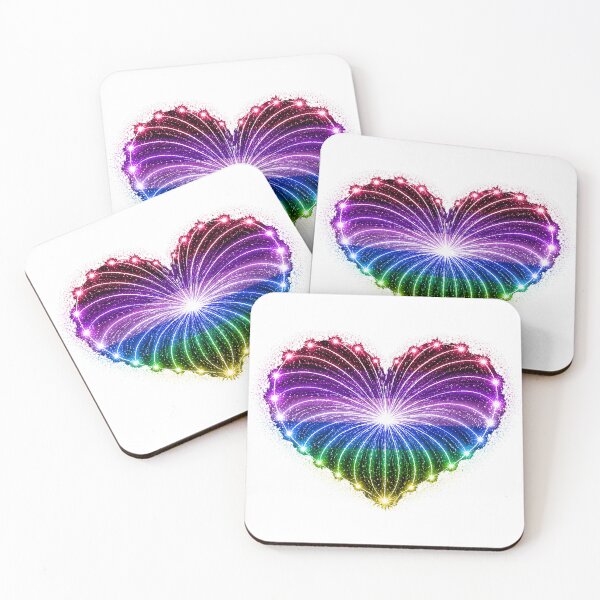 Item preview, HEART ON FIRE – STREAKS OF PRIDE ⚡✨ – LOVE BURST EDITION - Genderfluid Pride HEART - any backgrounds designed and sold by WheelieGdArt.