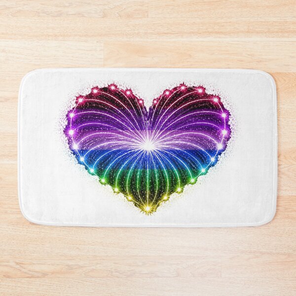 Item preview, HEART ON FIRE – STREAKS OF PRIDE ⚡✨ – LOVE BURST EDITION - Genderfluid Pride HEART - any backgrounds designed and sold by WheelieGdArt.