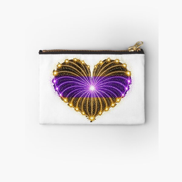 Item preview, HEART ON FIRE – STREAKS OF PRIDE ⚡✨ – LOVE BURST EDITION - Intersex Pride HEART - any backgrounds designed and sold by WheelieGdArt.