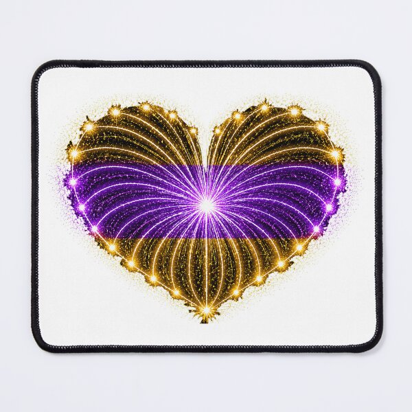 Item preview, HEART ON FIRE – STREAKS OF PRIDE ⚡✨ – LOVE BURST EDITION - Intersex Pride HEART - any backgrounds designed and sold by WheelieGdArt.