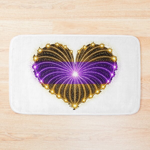Item preview, HEART ON FIRE – STREAKS OF PRIDE ⚡✨ – LOVE BURST EDITION - Intersex Pride HEART - any backgrounds designed and sold by WheelieGdArt.