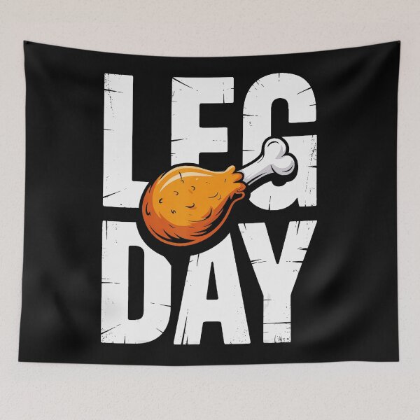 Item preview, Leg Day Chicken Drumstick Funny Gym designed and sold by eliramaison.