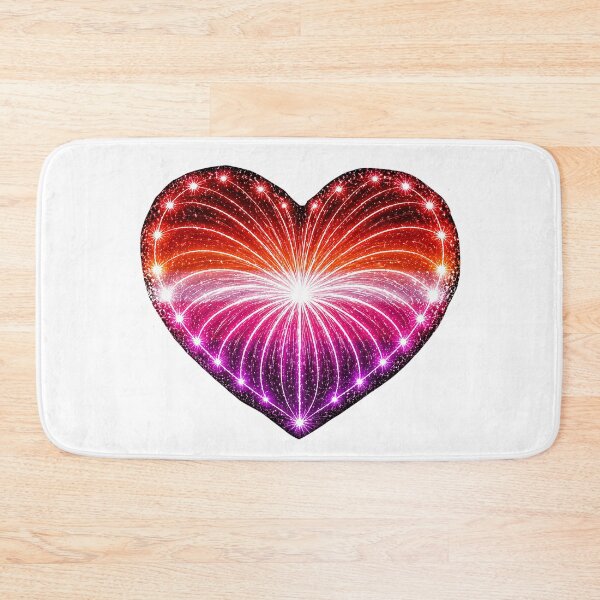 Item preview, HEART ON FIRE – STREAKS OF PRIDE ⚡✨ – LOVE BURST EDITION - LESBIAN Pride HEART 1 - any backgrounds designed and sold by WheelieGdArt.