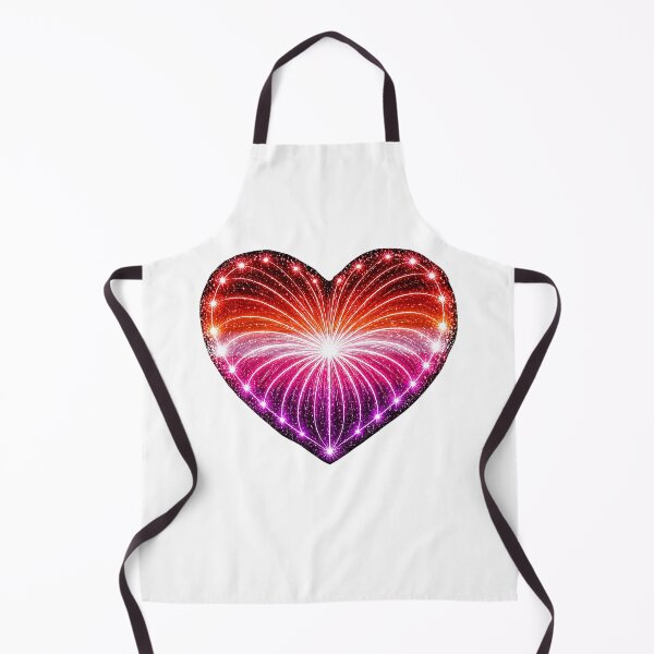 Item preview, HEART ON FIRE – STREAKS OF PRIDE ⚡✨ – LOVE BURST EDITION - LESBIAN Pride HEART 1 - any backgrounds designed and sold by WheelieGdArt.