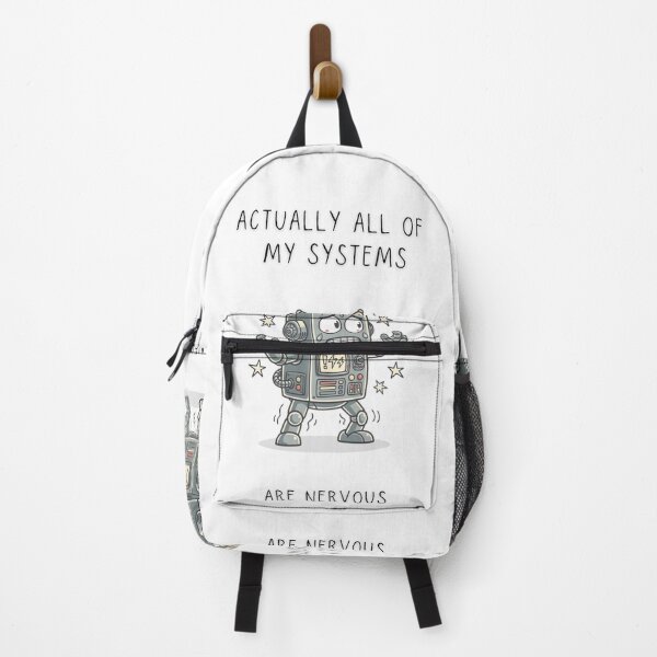 Item preview, Actually All Of My Systems Are Nervous Funny Robot T-Shirt designed and sold by Panom Suavichien.