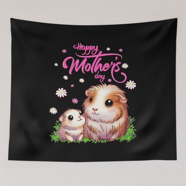 Item preview, Happy Mother’s Day Guinea Pig Cute Floral  designed and sold by zamiokaline.