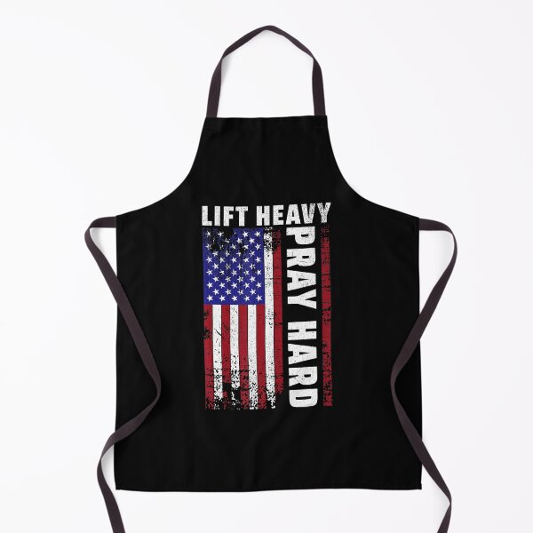 Item preview, Lift Heavy Pray Hard American Flag Gym Motivation  designed and sold by eliramaison.
