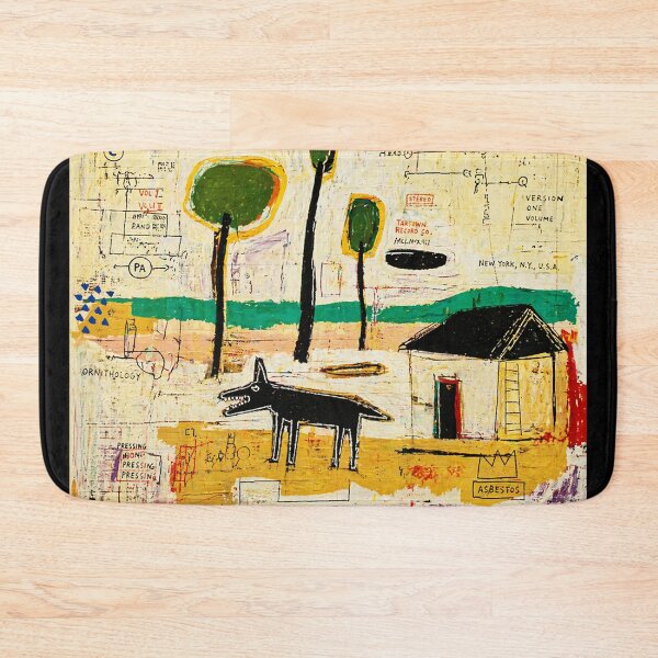 Item preview, Abstract Dog and House Painting Primitive Style  designed and sold by Modaozushi216.