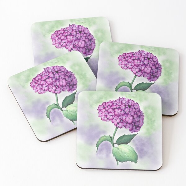 Item preview, Purple Hydrangea Watercolour – Soft Botanical Floral Art | The Royal Flower designed and sold by LeafandHaven.