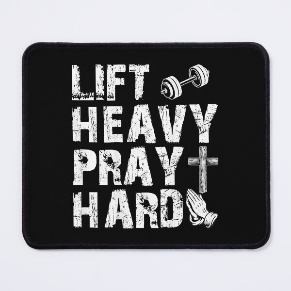 Item preview, Lift Heavy Pray Hard Gym Faith Motivation designed and sold by eliramaison.