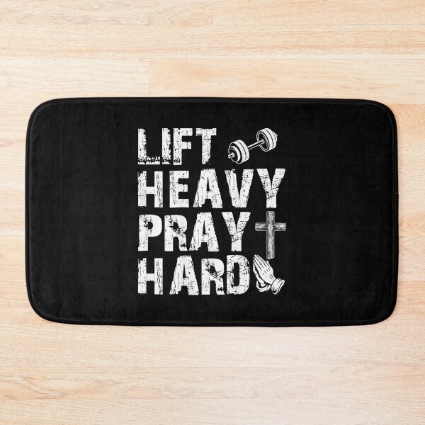 Item preview, Lift Heavy Pray Hard Gym Faith Motivation  designed and sold by eliramaison.
