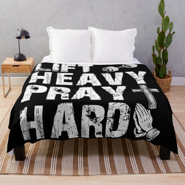 Item preview, Lift Heavy Pray Hard Gym Faith Motivation  designed and sold by eliramaison.