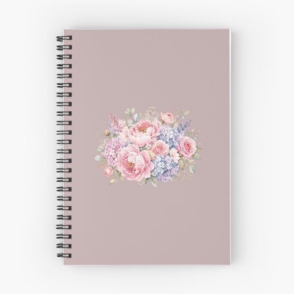 Item preview, Soft Pastel Watercolor Peony & Hydrangea Bouquet – Feminine Floral Garden Art designed and sold by AnyseDesign.