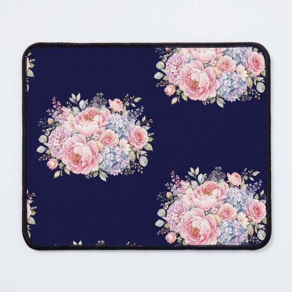Item preview, Soft Pastel Watercolor Peony & Hydrangea Bouquet – Feminine Floral Garden Art designed and sold by AnyseDesign.
