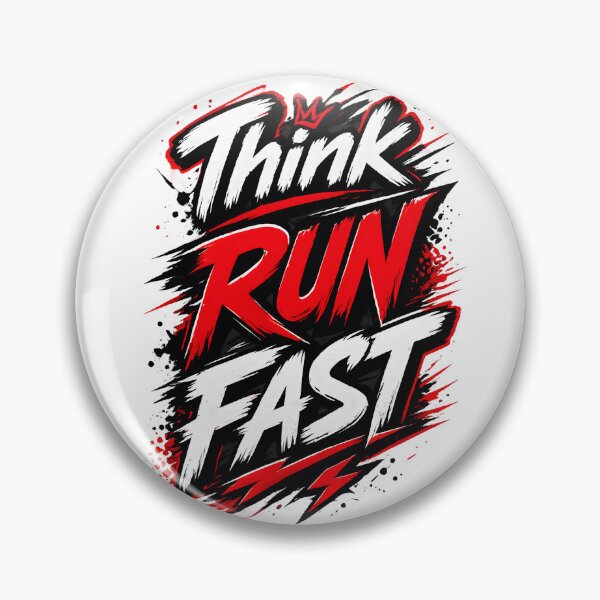Item preview, Think Run Fast Typography designed and sold by StormVape.