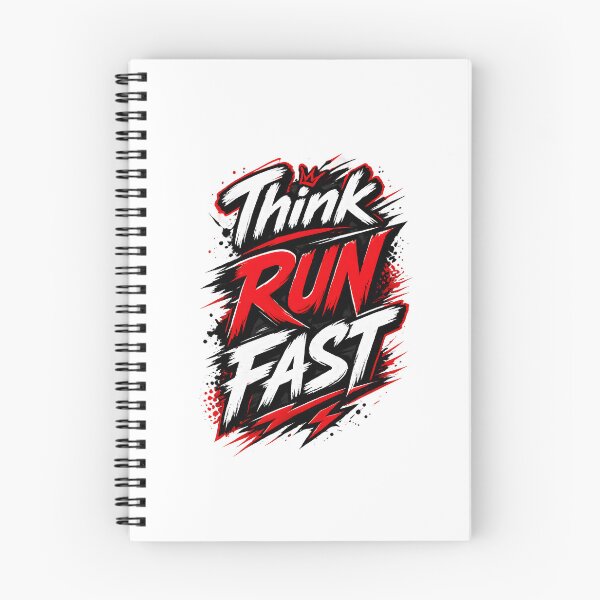 Item preview, Think Run Fast Typography designed and sold by StormVape.